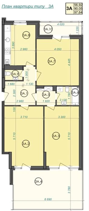 Продаж 3-км.квартири з терасою у ЖК Panorama від забудовника