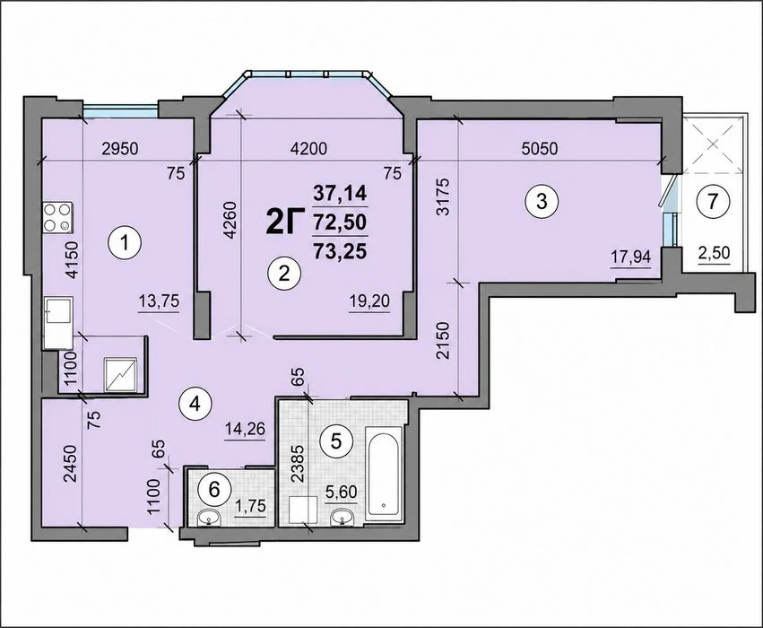 Продаж! 2-кімнатна квартира 76 м² у ЖК Kiev Sky | 10 поверх