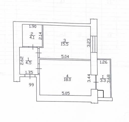 Новобудова 45,5 м², готова до ремонту, ЄОселя, ЖК Авіатор RD