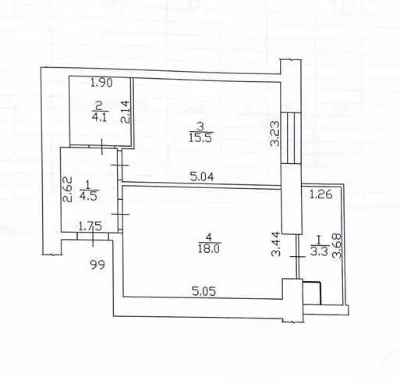 Новобудова 45,5 м², готова до ремонту, ЄОселя, ЖК Авіатор RD