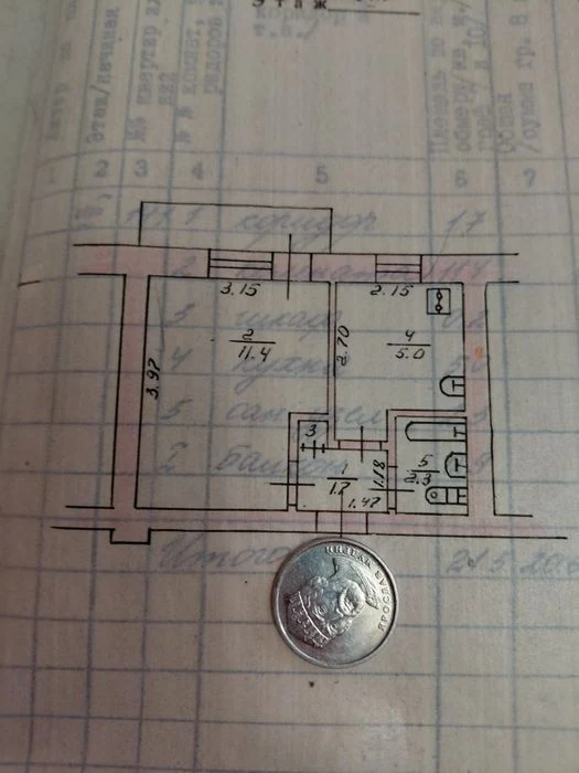 Продам м.с  22 м2   Музыкальная.