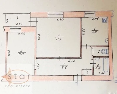 Продаж 2-кімн квартири, район Градецького