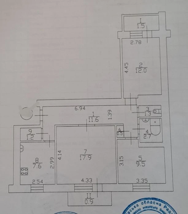 Продаж 3-кім кв вул. Мстиславська