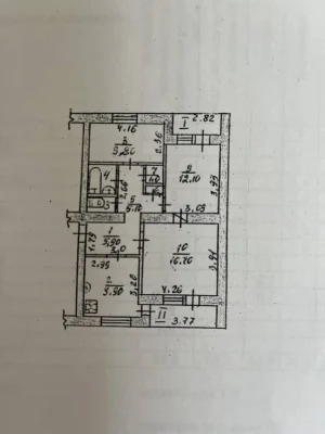 Продаж 3-кімнатної квартири 68 м² у цегляному будинку біля 2