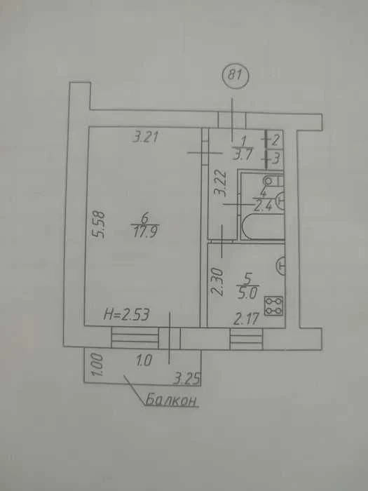 Продам 1-кімнатну квартиру в районі Рокосовського RD