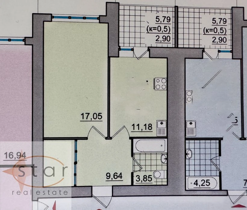 Продаж 1-кімн квартири, 47 м2,, Терміново!