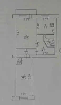 2-во кімнатна квартира в Центрі