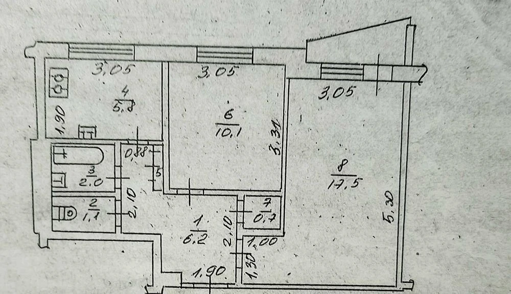F13m 2 apartment Vostochny metro Industrialnaya st. Mokhnachansk