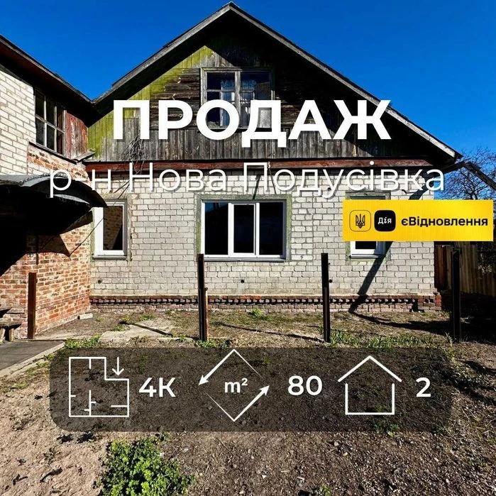 Простора частина будинку з власним затишним двором,р-н Нова