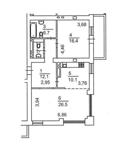 БЕЗ%. 2-к кв-ра, 78 м², вул. Макіївська, 10-А, Пріорка