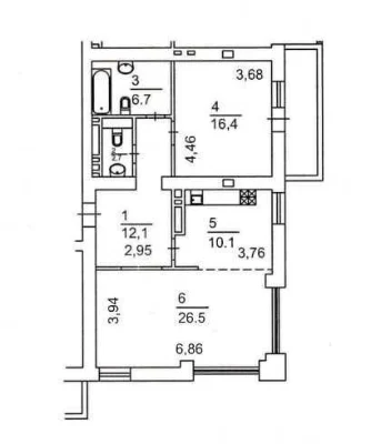 БЕЗ%. 2-к кв-ра, 78 м², вул. Макіївська, 10-А, Пріорка