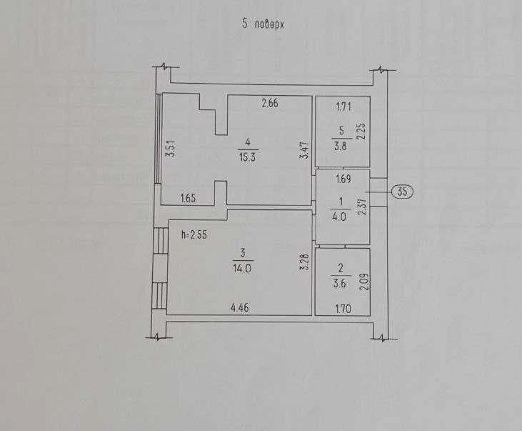 Продаж 1-кімнатної квартири ЖК "Лагуна" | Митниця |  5 повер