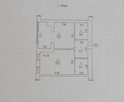 Продаж 1-кімнатної квартири ЖК "Лагуна" | Митниця |  5 повер