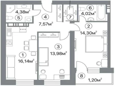 Квартира. Полтава, Юліана Матвійчука вул. (), (Будинок)