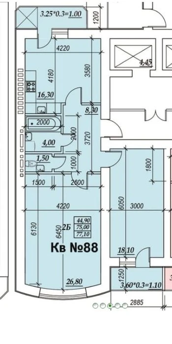 3-х ком. Новый дом с газовым котлом Зоопарковая.Го