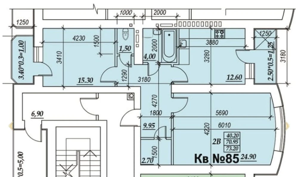 3-х ком. Новый дом с газовым котлом Зоопарковая.Го