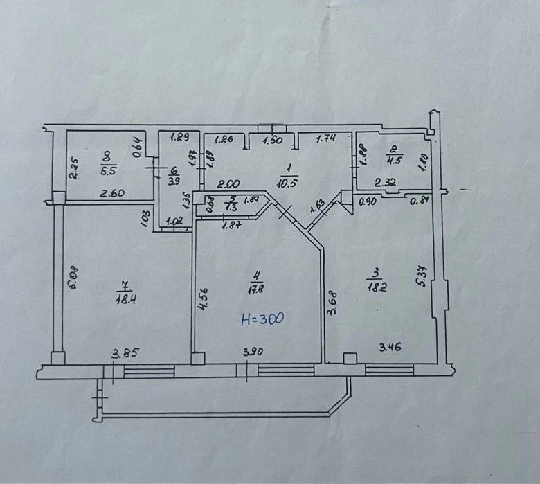 Продажа 2 ком. квартиры 83 м, возле метро 23 августа, новост
