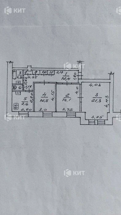 3к. 76м2, Центр (Дом со шпилем, пл. Конституции 2/2) 127468