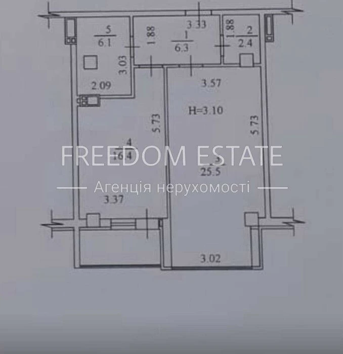 72тыс.€ ПРОДАЖА /квартира под ремонт ЖК Резиденция / Авантаж