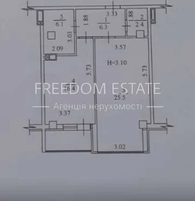 72тыс.€ ПРОДАЖА /квартира под ремонт ЖК Резиденция / Авантаж