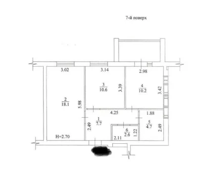 Продам 2к квартиру ЖК Победы-2 (21769)