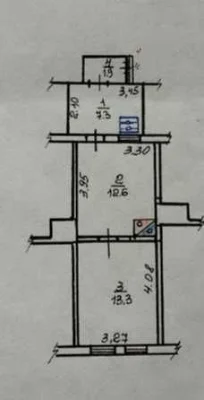 Продам 1 квартиру біля метро Спортивна