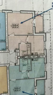 Продам 1 к квартиру 46 м2 в новострое ЖК Ньютона