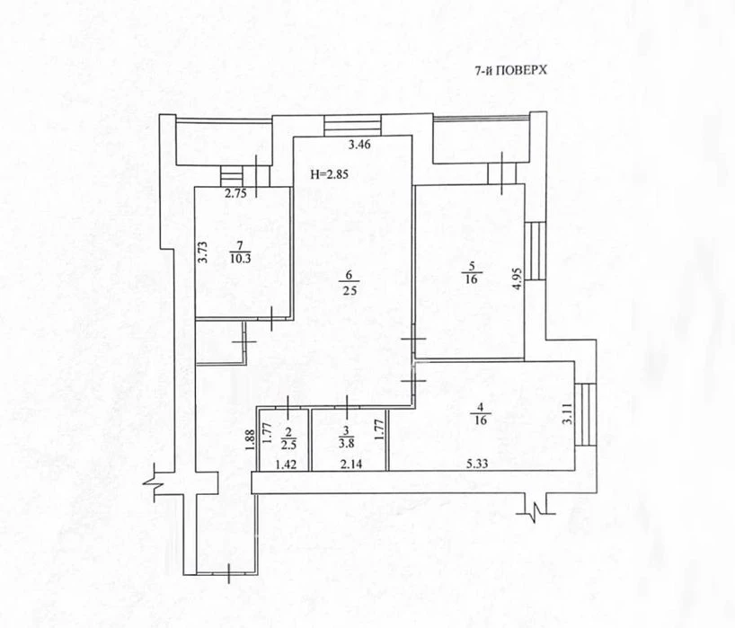 3к. 90м2, ЖК Крокус (ул. Холодногорская, м. Холодная гора) 1