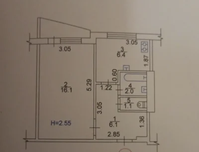 Продається 1к квартира 32 кВ.м. Холодна Гора Григорівське  Ш