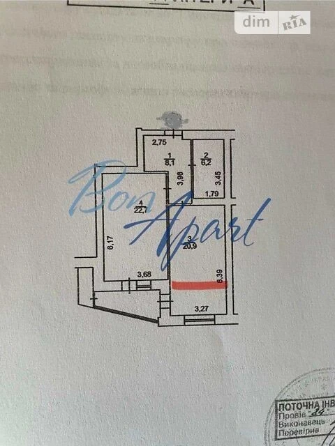 Продаж 2к квартири 62 кв. м на бул. Чоколівський 42А • ID 34