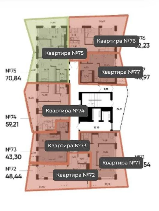 NO COMMISSION\ For sale 2-room apartment 62m2\ Residential complex Lennona Resident
