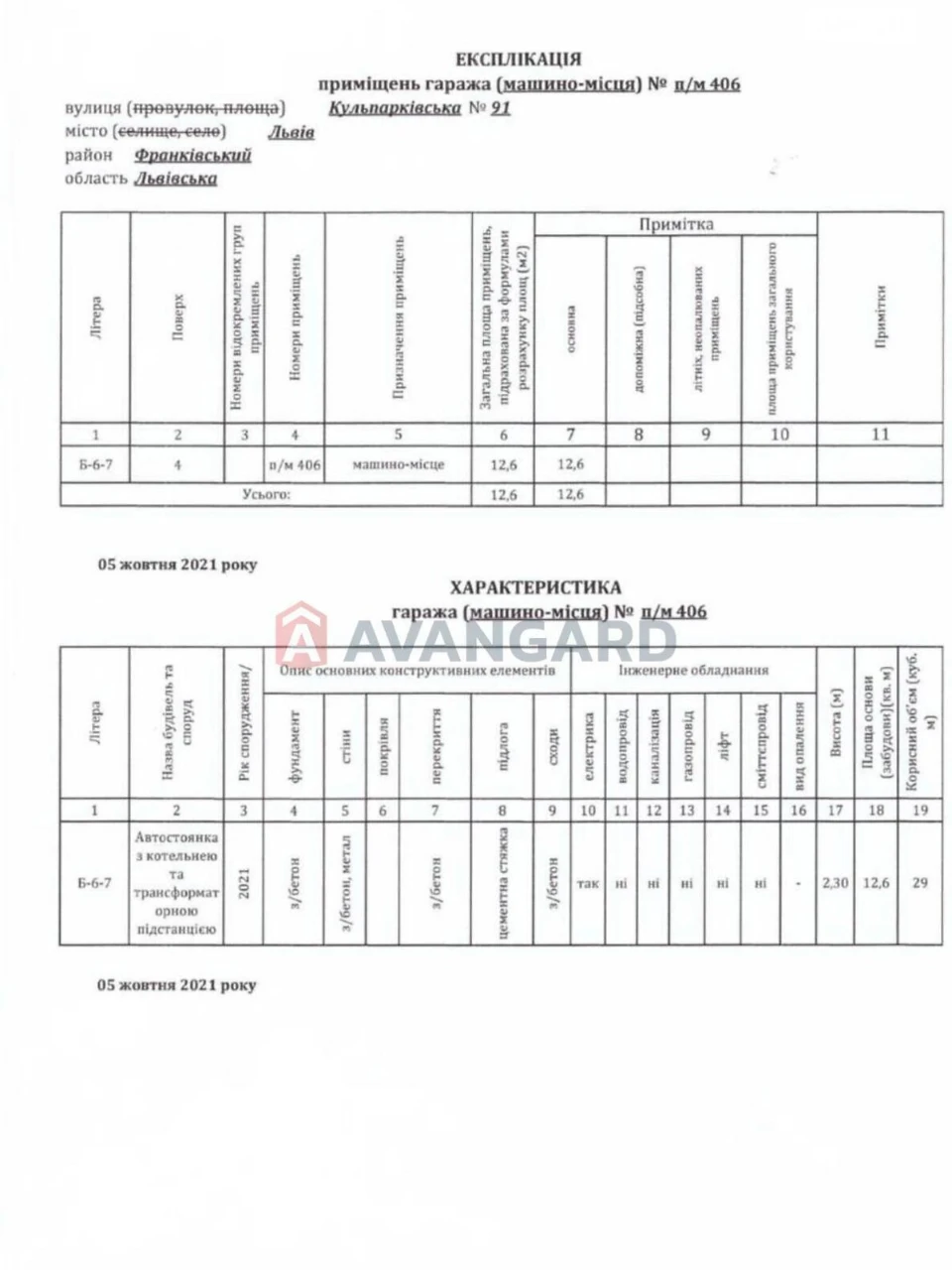 Продаж Підземний паркінг Франківський