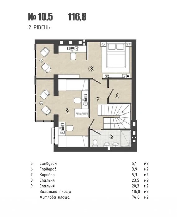 (5) Продам 3к квартиру на Вишенке 4422