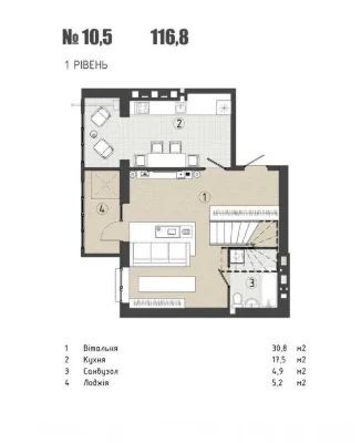 (5) Продам 3к квартиру на Вишенке 4422