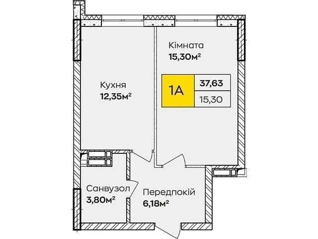 Sale of 1-room apartment 40 sq. m on Ivana Kocherhy St. 17A • ID 3