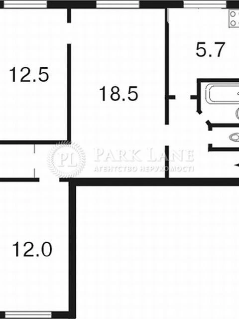 Sale of 3-room apartment 56 sq. m. on Naberezhno-Khreshchatytska Street 35