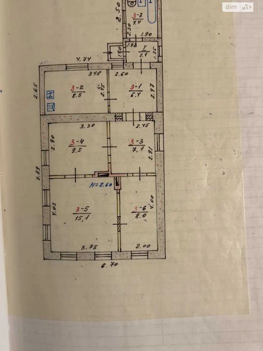 Продам дом 65м2  Лысая гора 6 комнат 25000$