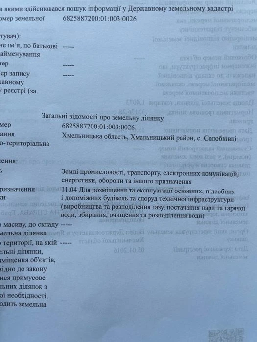 Фасад чудова земельна ділянка комерційного призначення