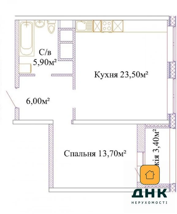 Продам без комиссии! Однокомнатная квартира. Черемушки. Нов