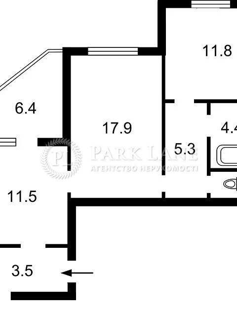 For sale 2-room apartment 61 sq. m. on Vyshnyakivska Street 7A • ID 347