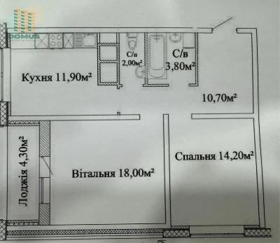 ЭОСЕЛЯ! Продам 2 комн в ЖК «Скай Сити»! 65м2 ул. Ворненская.