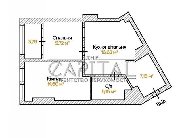 Sale of 2-room apartment 60 sq. m on Beresteyskyi Avenue 11 • ID