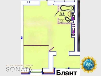 Продаж однокімнатної квартири ЖК Графський,переуступка