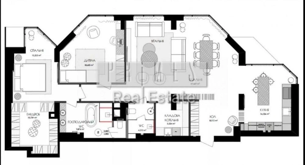 Продаж 3к квартири 145м2 ремонт Болсуновська 2 PecherSKY Печ