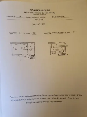 Sale of 3-room apartment (two-level) in the residential complex "COMFORT TOWN", Reg.