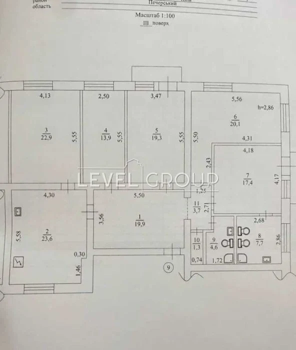 5кім сталінка з ліфтом 158 м. кв. вул Миколи Міхновського бу