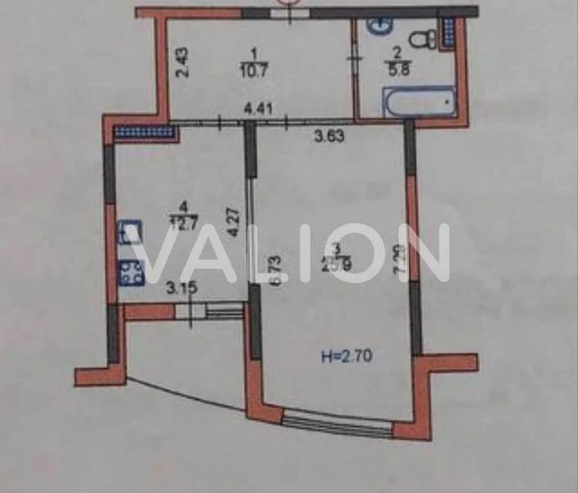 Продам 2кім. квартиру Святошинський район вул. В. Наумовича,