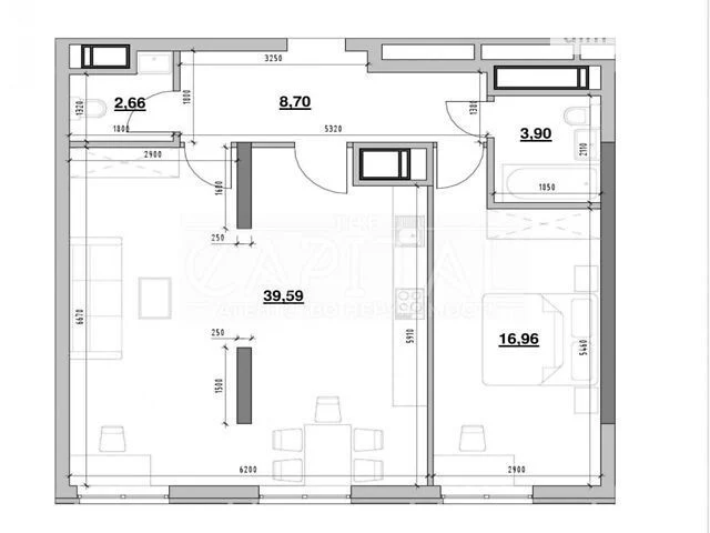 Продаж 2к квартири 72 кв. м на вул. Андрія Верхогляда 30 • I