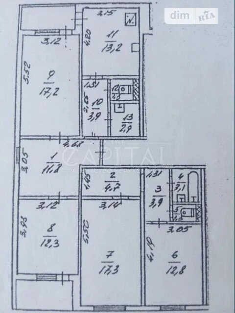 Продаж 3к квартири 113 кв. м на вул. Драгоманова 12 • ID 347