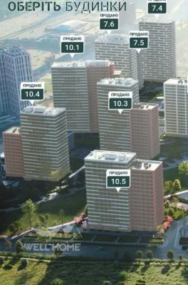 Продаж! 2-кімнатна квартира Варшавський 3, будинок 10.3, пов